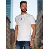 DStreet T-shirt męska z nadrukiem biała | Shoptok.si
