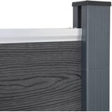  Set panela za ogradu sivi 872x186 cm WPC | shoptok.hr