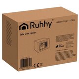 Ruhhy elektronički sef s kodom i ključem 23 x 17 x 17,5 cm | shoptok.hr