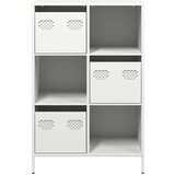  Visoka omara - Komoda - Predalnik bela 68x39x103,5 cm jeklo, (21717263) | Shoptok.si