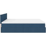  Otomanski okvir kreveta s madracima plavi 180x200cm od tkanine | shoptok.hr
