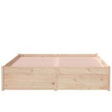  Okvir za krevet od masivnog drva 120 x 190 cm 4FT mali bračni | shoptok.hr