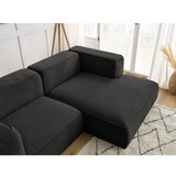 Bobochic Paris Črna kotna sedežna garnitura iz tkanine bouclé (desni kot) Zephyr – | Shoptok.si