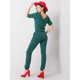 BASIC Feel Good Jumpsuit-RV-KO-6261.19X-dark green | Shoptok.si