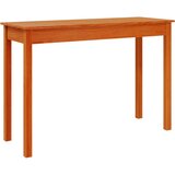 Maison Chic konzolna miza - miza ob steni voščeno rjava 110x40x75 cm trdna borovina, (21786052) Cene