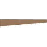  9-panelni vetrobran tkanina 1200x160 cm taupe, (20692902) | Shoptok.si