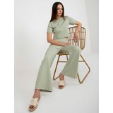 Fashion Hunters Mint two-piece casual set with trousers Cene