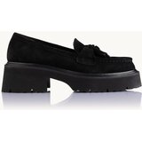 NAKA Ženske mokasine Classy Velvet crne Cene