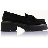 Ženske mokasine Classy Velvet crne