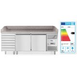 ARKTIC Rashladni sto za picu sa 2 vrata i 7 fioka, 250L, 230V/250W, 2020x802x(H)1000mm | Eponuda.com