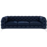 Ropez Tamno plava baršunasti sofa 243 cm Chelsea – | shoptok.hr