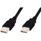 Digitus USB 2.0 priključni kabel [1x USB 2.0 vtič A - 1x USB 2.0 vtič A] 3 m črna AK-300100-030-S, (20414829) | Shoptok.si