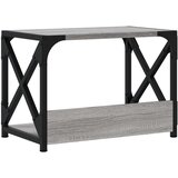  Stalak za pisač 2 razine siva boja hrasta 44x26x31,5 cm drveni | shoptok.hr
