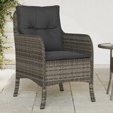 Maison Chic Vrtni stoli - Stol za vrt z blazinami 2 kosa siv poli ratan JS2152, (21876923) | Shoptok.si