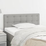  Uzglavlje svjetlosivo 100x5x78/88 cm od tkanine | shoptok.hr