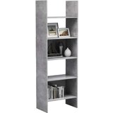 Ormarić Knjižna omara betonsko siva 60x35x180 cm iverna plošča, (20705491) | Shoptok.si