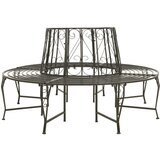 vidaXL Vrtna drevesna klop 160 cm jeklo Cene