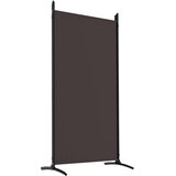 Sobna pregrada s 5 panela smeđa 433x180 cm od tkanine | Eponuda.ba