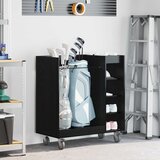 Golf ormar s kotačem Jednobojno Crni hrast 90 x 45 x 98 cm | shoptok.hr
