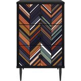  Noćni ormar OMMEN Crni hrast 36 x 33 x 61 cm Konstruirano drvo | shoptok.hr