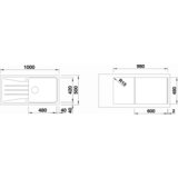 Blanco sudoper SONA XL 6 S SILGRANIT ANTRACIT, bez dalj. upr. | shoptok.hr