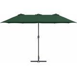  Vrtni suncobran Zelena 370 x 197 x 239 cm Poliester i aluminij | Eponuda.ba