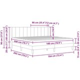  Okvir kreveta s madracem 2 pcs Svijetlo siva Baršun - Svjetlosiva 180 x 200 cm | shoptok.hr