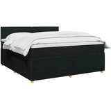  Boxspring krevet s madracem Crna 160 x 200 cm Tkanina - Crna 160 x 200 cm Dizajn linija | shoptok.hr