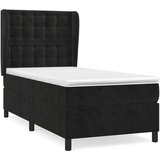 Box spring krevet s madracem crni 100x200 cm baršunasti | shoptok.hr