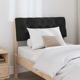  Tapecirani uzglavlje Crna 80 cm Čvrsto borovo drvo | Eponuda.com