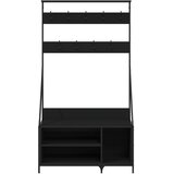  Stalak za odjeću sa spremištem za cipele crni 100 x 41 x 184 cm | shoptok.hr