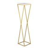  Stalak za cveće LOFT 100x24 cm zlatna/bela | Eponuda.com