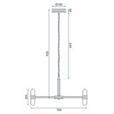 Toolight led stropna svjetiljka moderna App770-6c | shoptok.hr