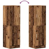 vidaXL Kuhinjska omarica starinski les 38x41,5x131,5 cm inž. les | Shoptok.si