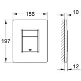 Grohe 38732GN0 Skate Cosmopolitan Brushed Cool Sunrise taster za ugradne vodokotliće dvokoličinski četvrtasti | ePonuda.com