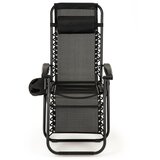 Modern Home ModernHome vrtna ležaljka s naslonom za glavu ZRL009 crna | shoptok.hr