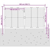  Vrtna vrata antracit boje 300x150 cm čelik | shoptok.hr