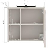 RESPEKTA OMARA Z OGLEDALOM 60/56/15,1 cm | Shoptok.si
