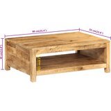 vidaXL Stolić za kavu 80 x 55 x 30 cm od masivnog drva manga | shoptok.hr