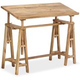 vidaXL Risalna miza iz trdnega mangovega lesa 116x50x76 cm Cene