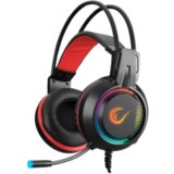  Slušalice sa mikrofonom gaming RAMPAGE RM-K25 LUNATIC PRO black/red USB 7.1 surround RGB | Eponuda.ba