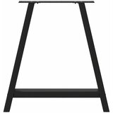  Noge za blagovaonski stol A-oblika 2 kom Crne 70 x (72-73) cm Čelik | shoptok.hr