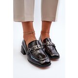 S. BARSKI Black Patent Leather Court Shoes with Block Heel S.Barski | ePonuda.com
