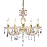 Candellux luster/visilica-maria teresa viseća lampa 5X40W E14 zlato | Eponuda.com