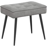  Stolica za opuštanje s osloncem za noge svjetlosiva baršunasta | shoptok.hr