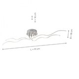 Just light. 15126-55 - led plafonski luster wave LED/29,4W/230V hrom | Eponuda.com