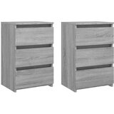  Noćni ormarići 2 kom sivi hrast 40x35x62 5 cm konstruirano drvo | shoptok.hr
