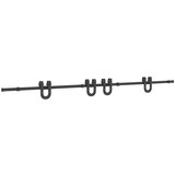  Komplet opreme za drsna vrata 366 cm jeklo črne barve, (22047015) | Shoptok.si