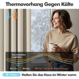 MIULEE 2x 215 × 140 cm Zatemnitvene termo zavese z rinkami | Shoptok.si
