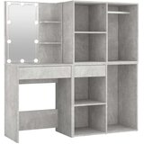  Toaletni stolić s 2 ormarića boja betona konstruirano drvo | shoptok.hr